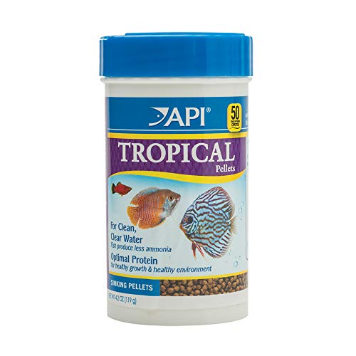 API TROPISCHE PELLETS Zinkende pellets Visvoer 4,2-ounce container, medium (823B)